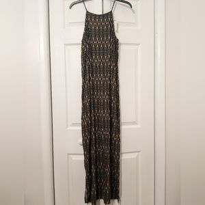 Black and tan faded glory maxi dress size small